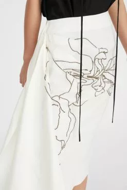 Iris Embroidered Skirt -Dress store 21 IrisEmbroideredSkirt Natural 0362copy scaled