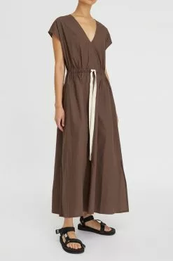 LM Poplin V-Neck Dress