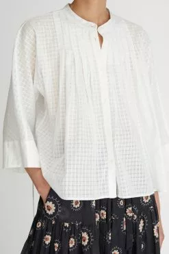 Madeleine Tie Front Blouse -Dress store 47 MadelineBlouse Natural 0956175 scaled