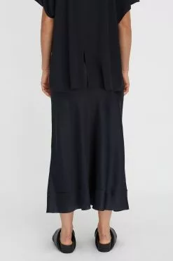 Stella Silk Satin Skirt -Dress store 49 StellaSilkSatinSkirt Midnight 0733 scaled