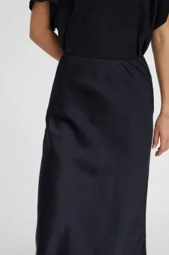 Stella Silk Satin Skirt -Dress store 49 StellaSilkSatinSkirt Midnight 0740 scaled