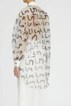 LM Archive Monogram Shirt -Dress store 60 LMArchiveMonogramShirt30370 scaled