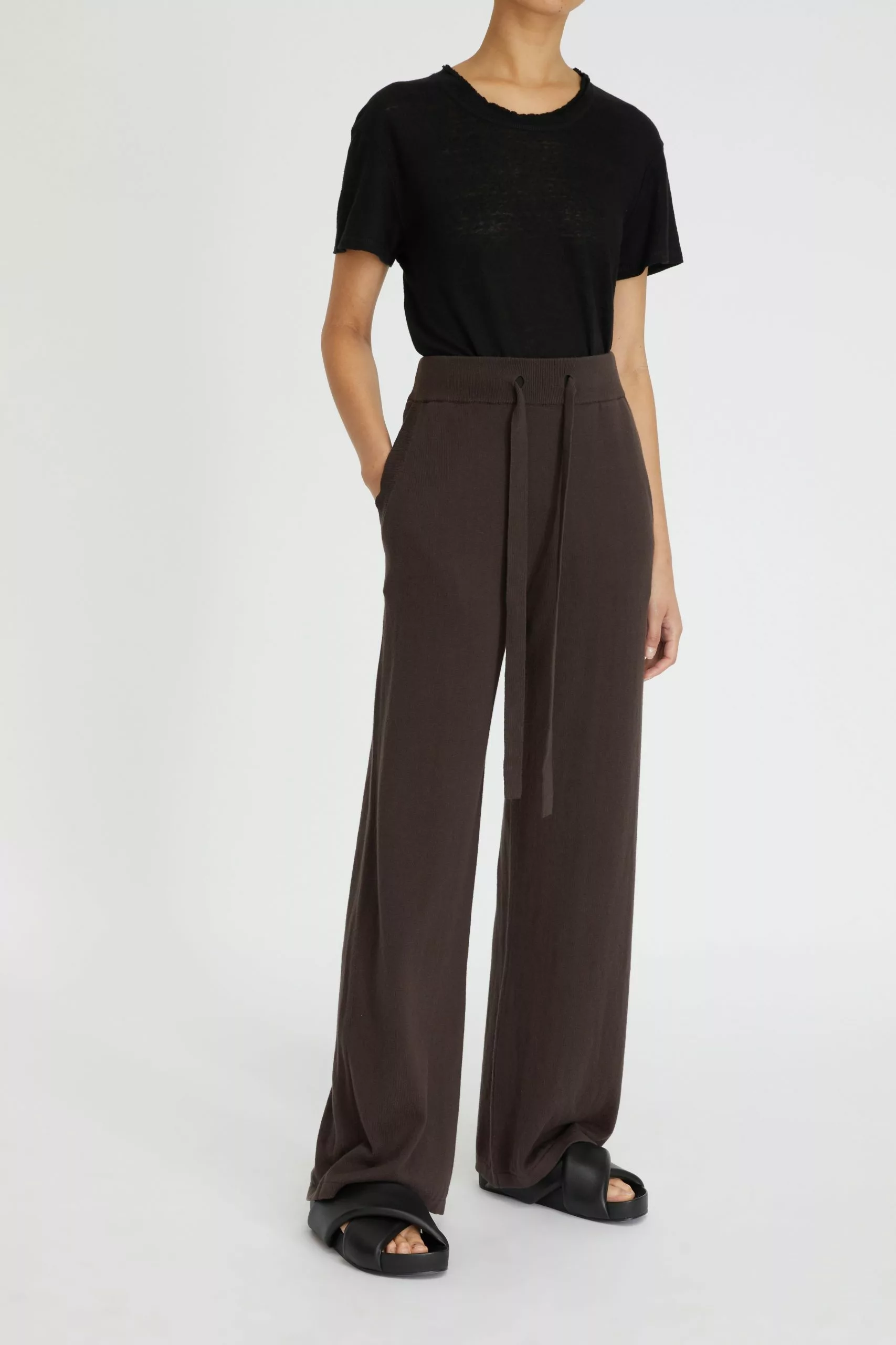 Cotton Cashmere Wide Leg Pant 1 Cotton Cashmere Wide Leg Pant