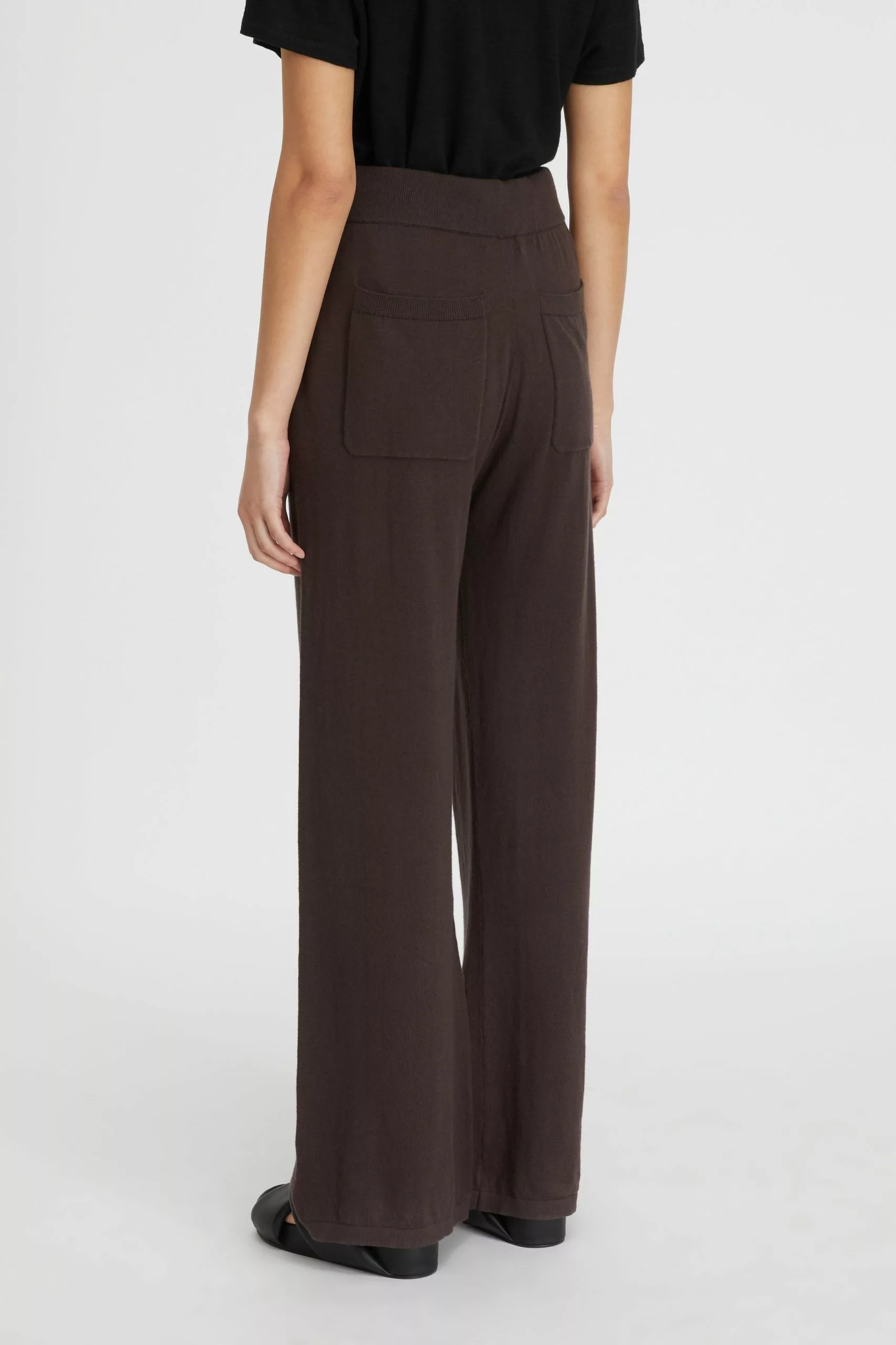 Cotton Cashmere Wide Leg Pant 3 Cotton Cashmere Wide Leg Pant - Image 3