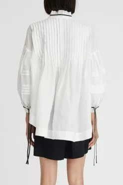 Belle Balloon Sleeve Shirt -Dress store 66 BelleBalloonSleeveShirt Natural 1238 scaled