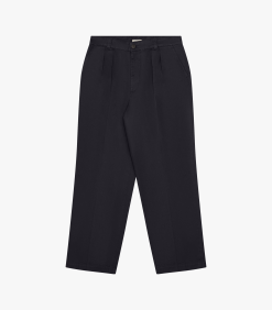Twill Double Pleat Pant Navy