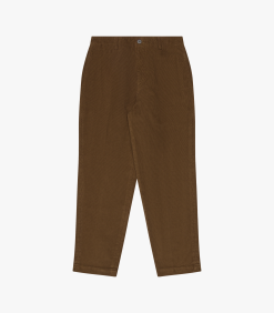 Corduroy Flat Front Pant Brown