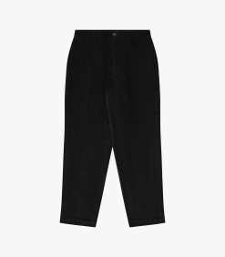 Corduroy Flat Front Pant Black