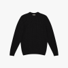 Cable Knit Wool Sweater Black