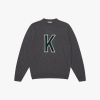 Wool "K" Sweater Charcoal