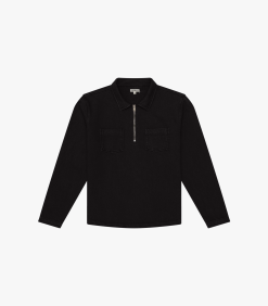 Compact Quarter Zip Coal
