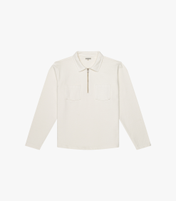 Compact Quarter Zip Milk