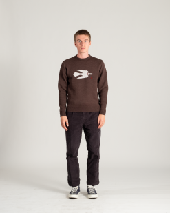 Santa Fe Sweater Hazel Melange -Dress store AW 20 On Model Hi Res 112