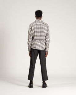 Check Flannel Natural 9 Check Flannel Natural -Dress store AW 21 On Model Web Res Check Flannel 002