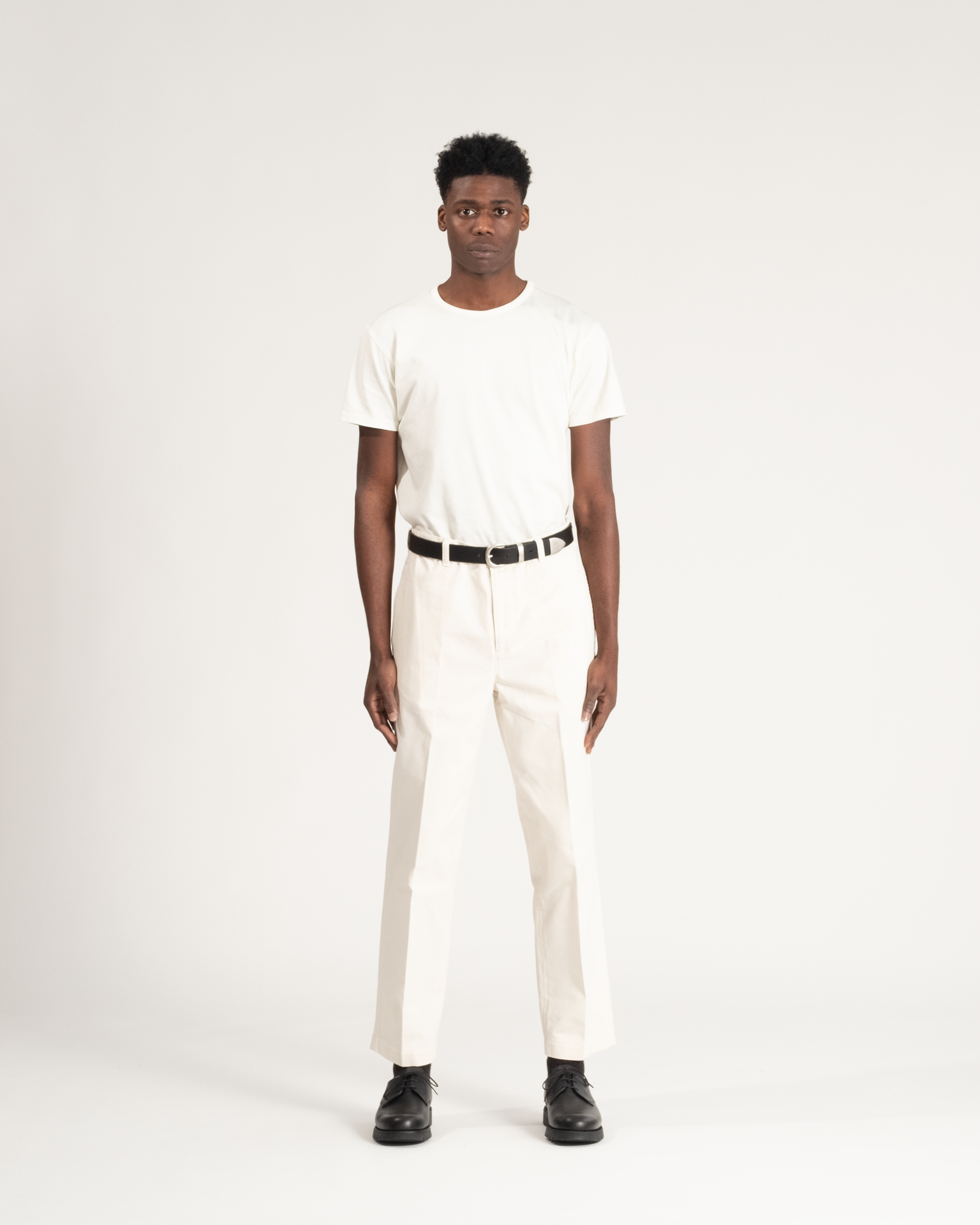Twill Flat Front Pant Natural - Image 3