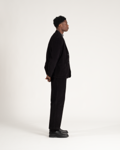 Corduroy Sack Jacket Black -Dress store AW 21 On Model Web Res Two Button Sack Jacket Corduroy 001