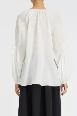 Blossom Long Sleeve Top -Dress store BlossomBlouse Nat 3 scaled