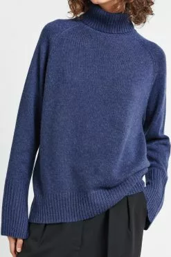 Cashmere Turtleneck Knit -Dress store CashmereTurtleneck Denim 4 scaled