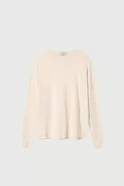 Cotton Cashmere Boxy Knit -Dress store CottonCashmereBoxyKnit Oat scaled