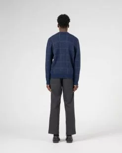 Alpaca Wool Check V-Sweater Navy -Dress store Knickerbocker62d18d647aa3199324882362d18d647aa39.62d18d647aa39