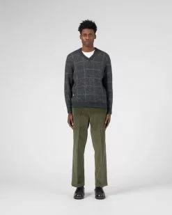 Alpaca Wool Check V-Sweater Charcoal -Dress store Knickerbocker62d18d7c5d11b11943114562d18d7c5d123.62d18d7c5d123