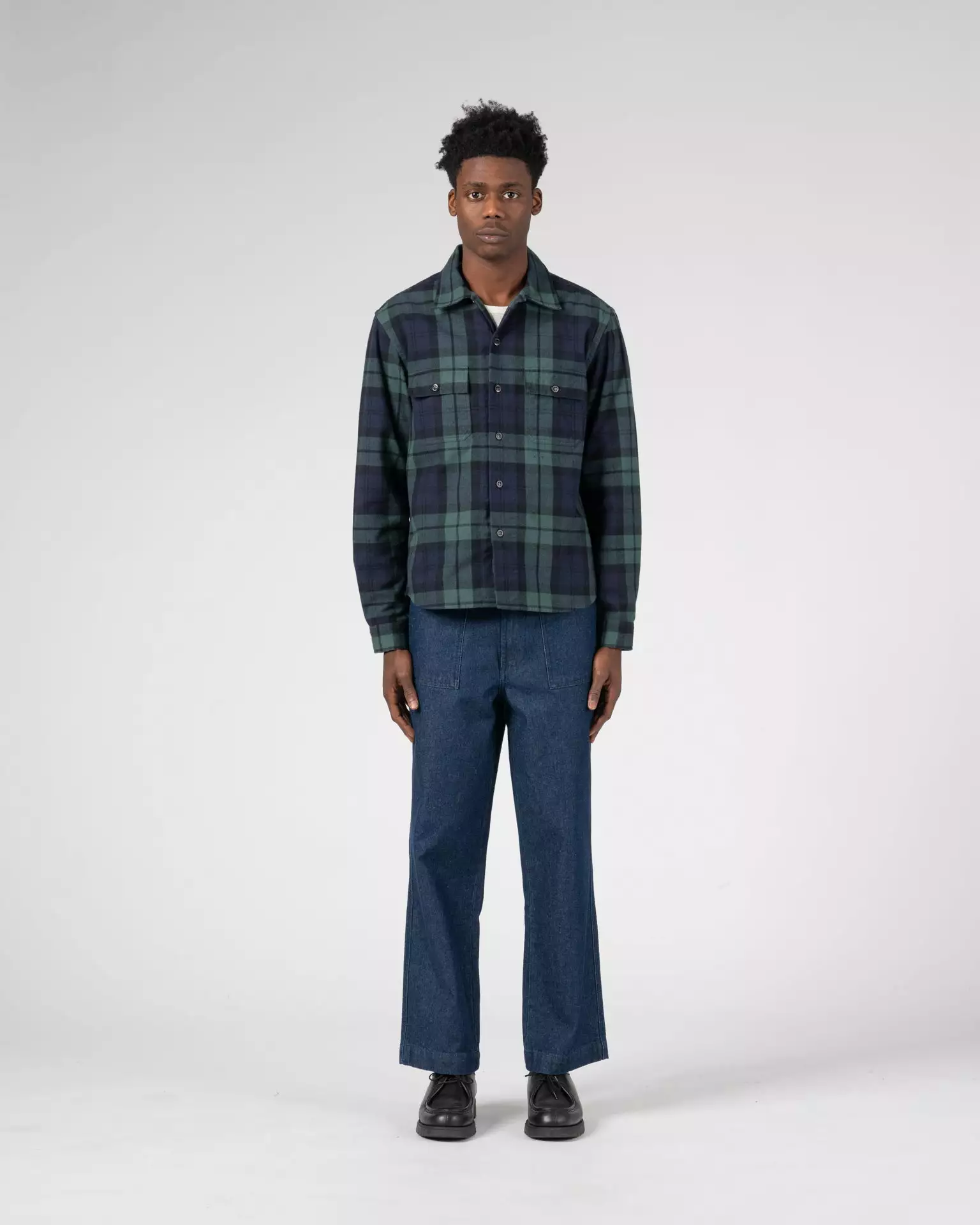 Cotton Yard Flannel Navy 3 Cotton Yard Flannel Navy - Image 3