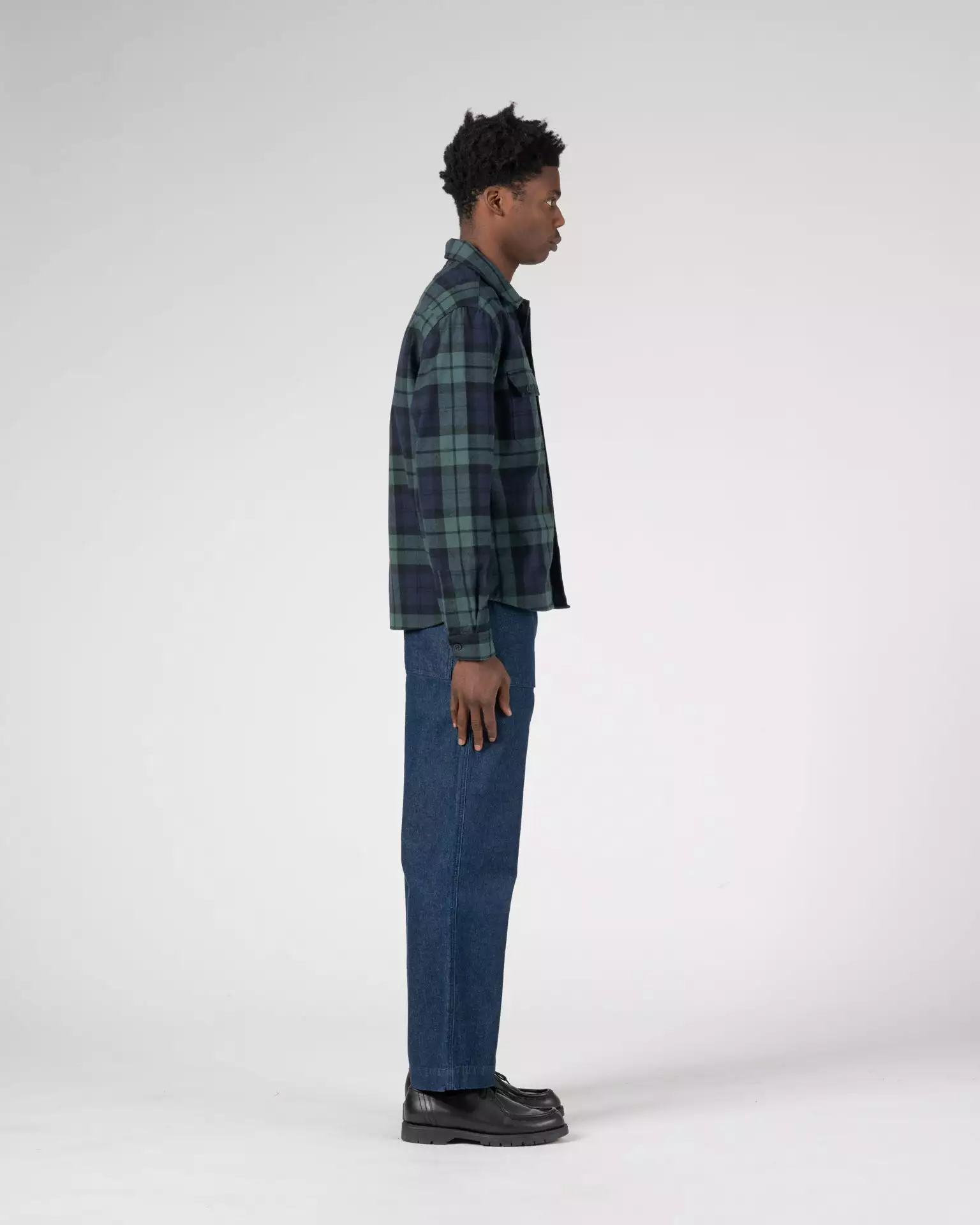 Cotton Yard Flannel Navy 4 Cotton Yard Flannel Navy - Image 4