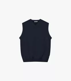 Ivy V-Sweater Vest Dark Navy
