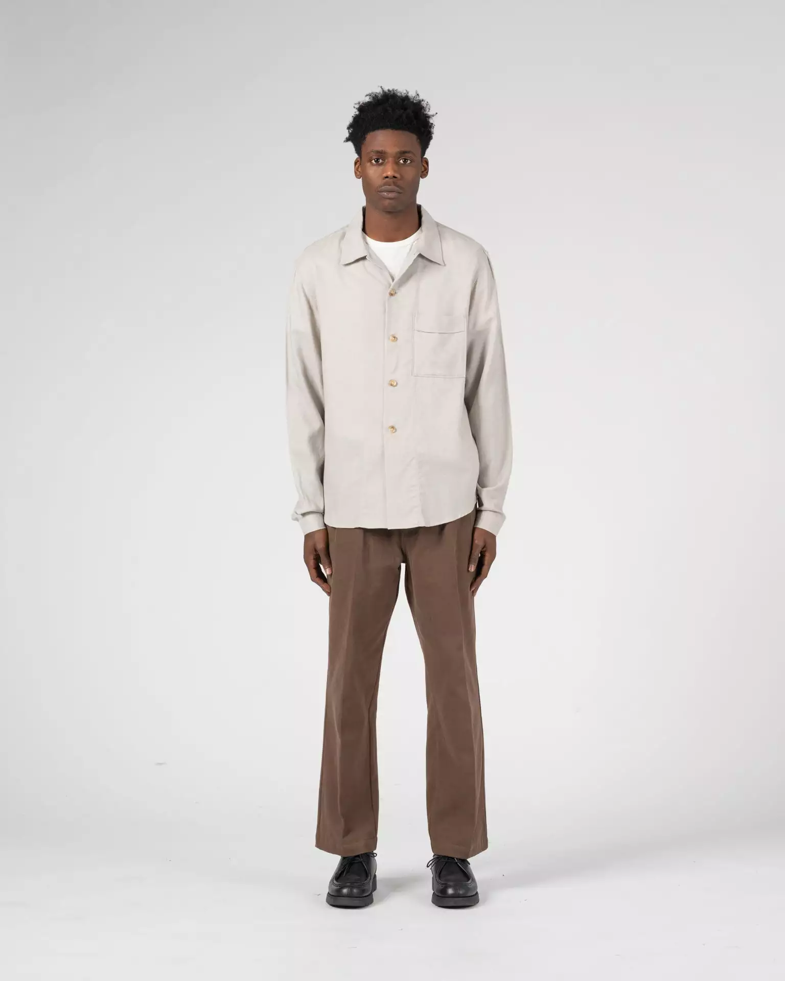 Merino Tin Shirt Grey 3 Merino Tin Shirt Grey - Image 3