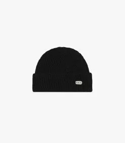 Merino Watch Cap Black