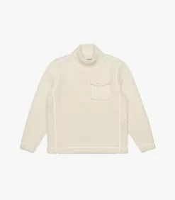 Pile Fleece Turtleneck Natural