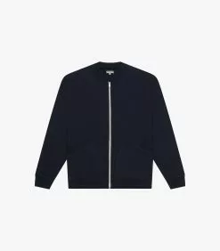 Varsity Zip Sweatshirt Navy