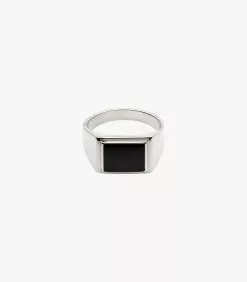 Silver Onyx Ring
