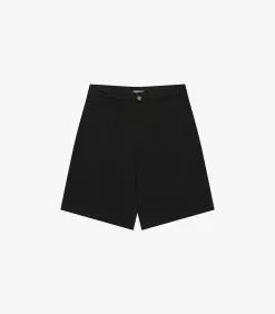 Pleated Short Black