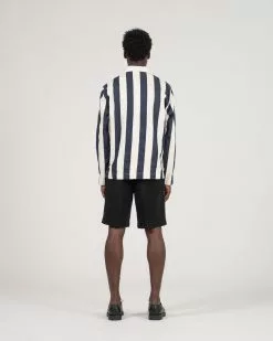 37 Pullover Shirt Blue/White Stripe -Dress store SS22 ON MODEL WEB 168