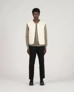 Reverse Century Vest Natural -Dress store SS22 ON MODEL WEB 203