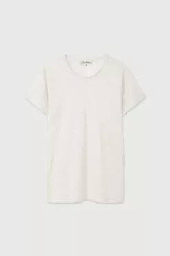 Tilly Linen Jersey Tee -Dress store TillyTee Natural Flatlay scaled